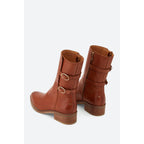 Flat Ankle Boots - Caramel