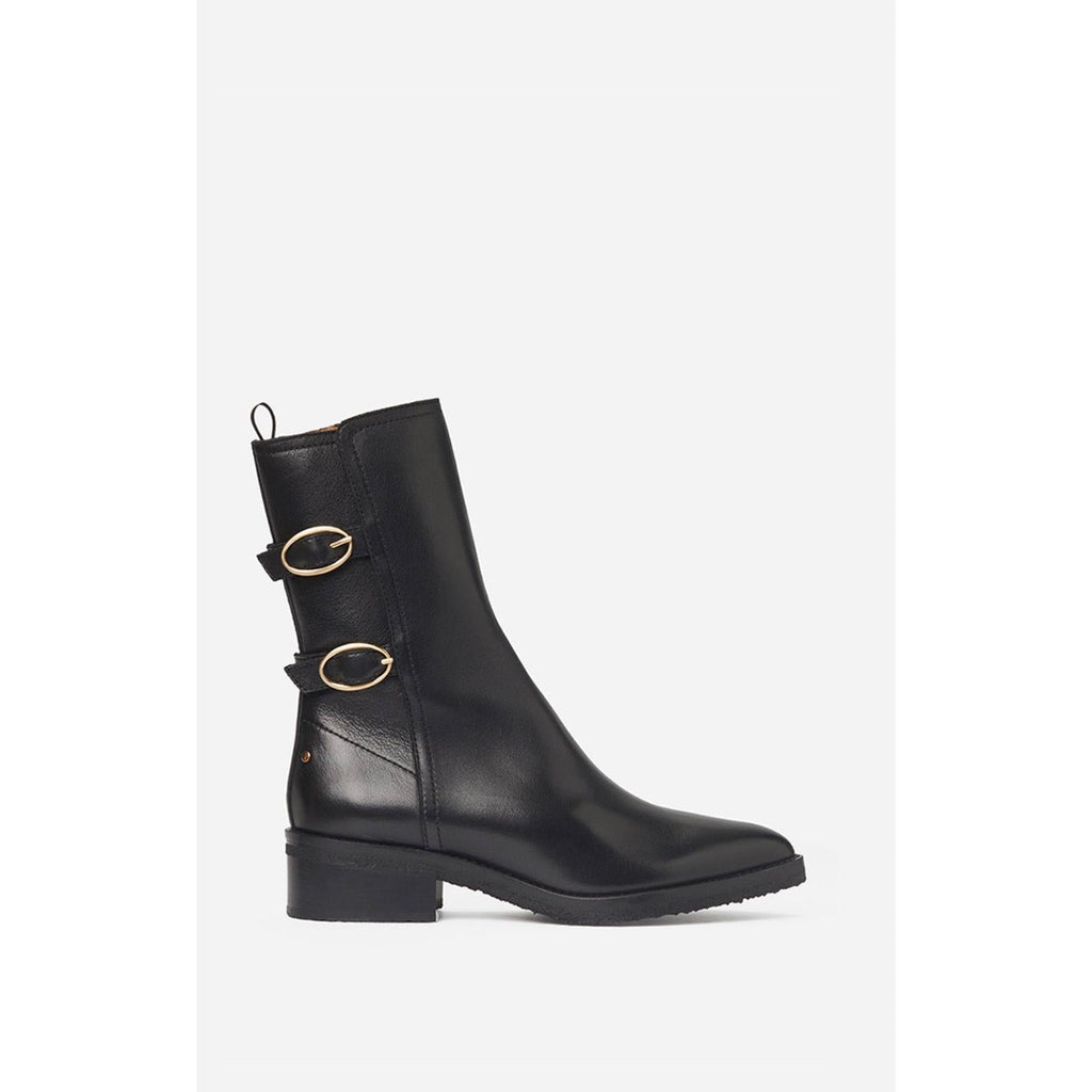 Leather Ankle Boots - Black