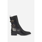 Leather Ankle Boots - Black