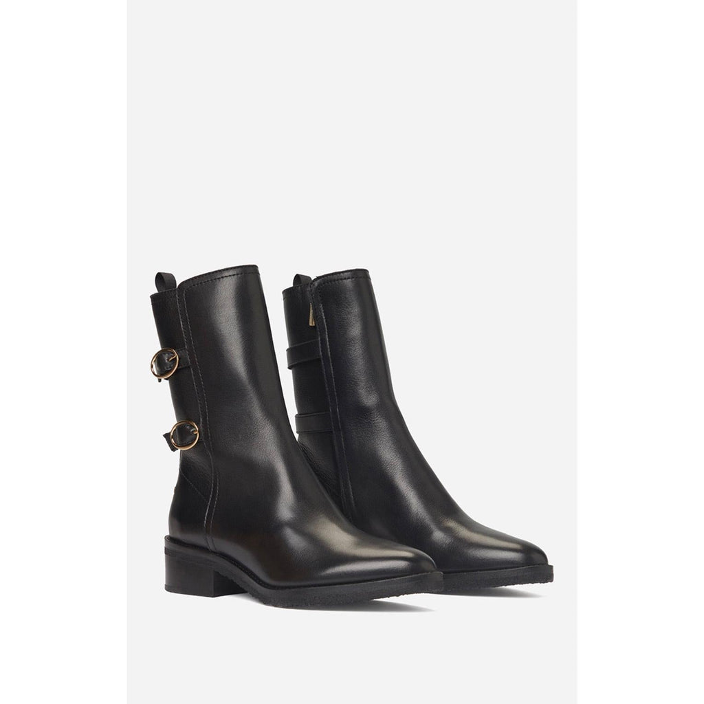 Leather Ankle Boots - Black
