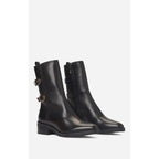 Leather Ankle Boots - Black