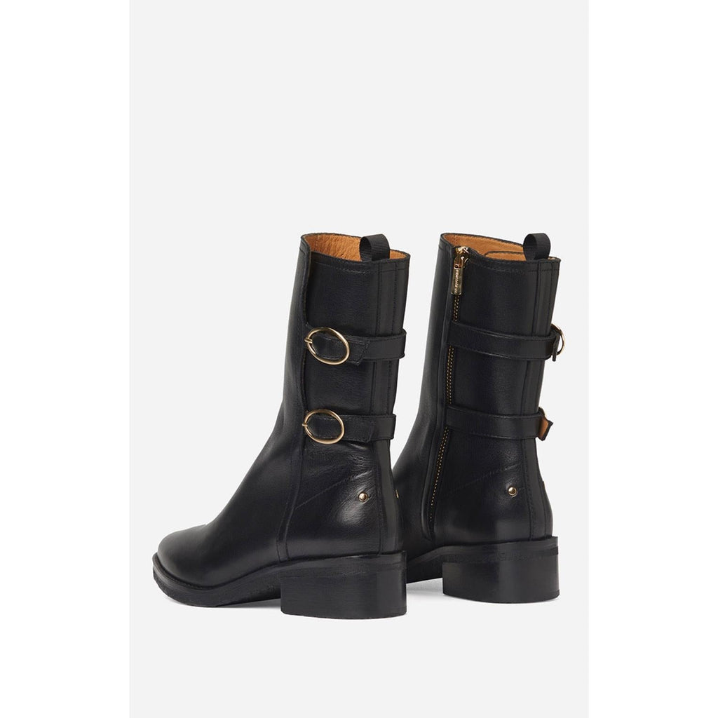 Leather Ankle Boots - Black