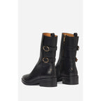 Leather Ankle Boots - Black