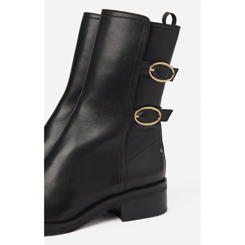 Leather Ankle Boots - Black