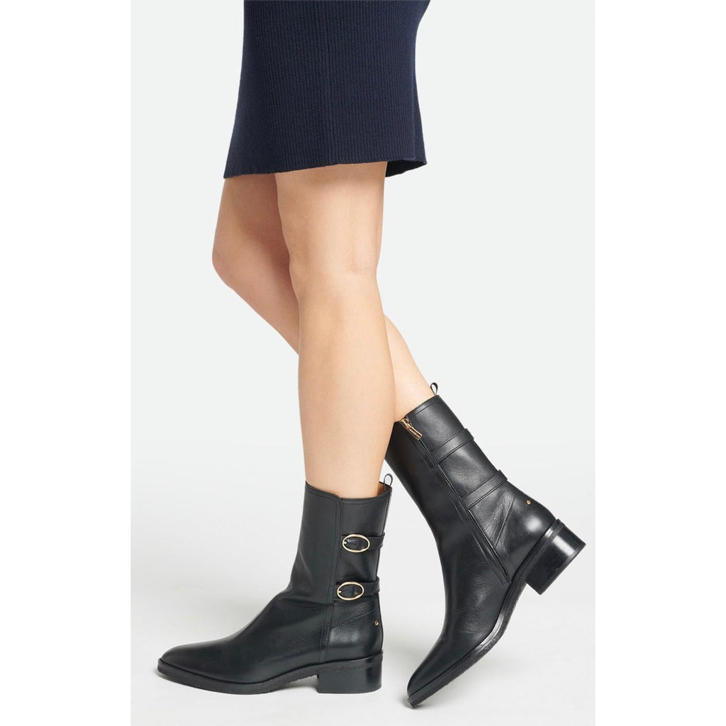 Leather Ankle Boots - Black