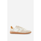 Farrah Low Leather Trainers - Chalk