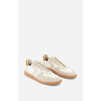 Farrah Low Leather Trainers - Chalk