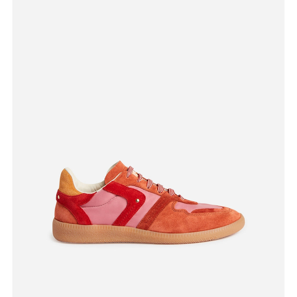 Farrah Low-Top Leather Trainers - Grenadine