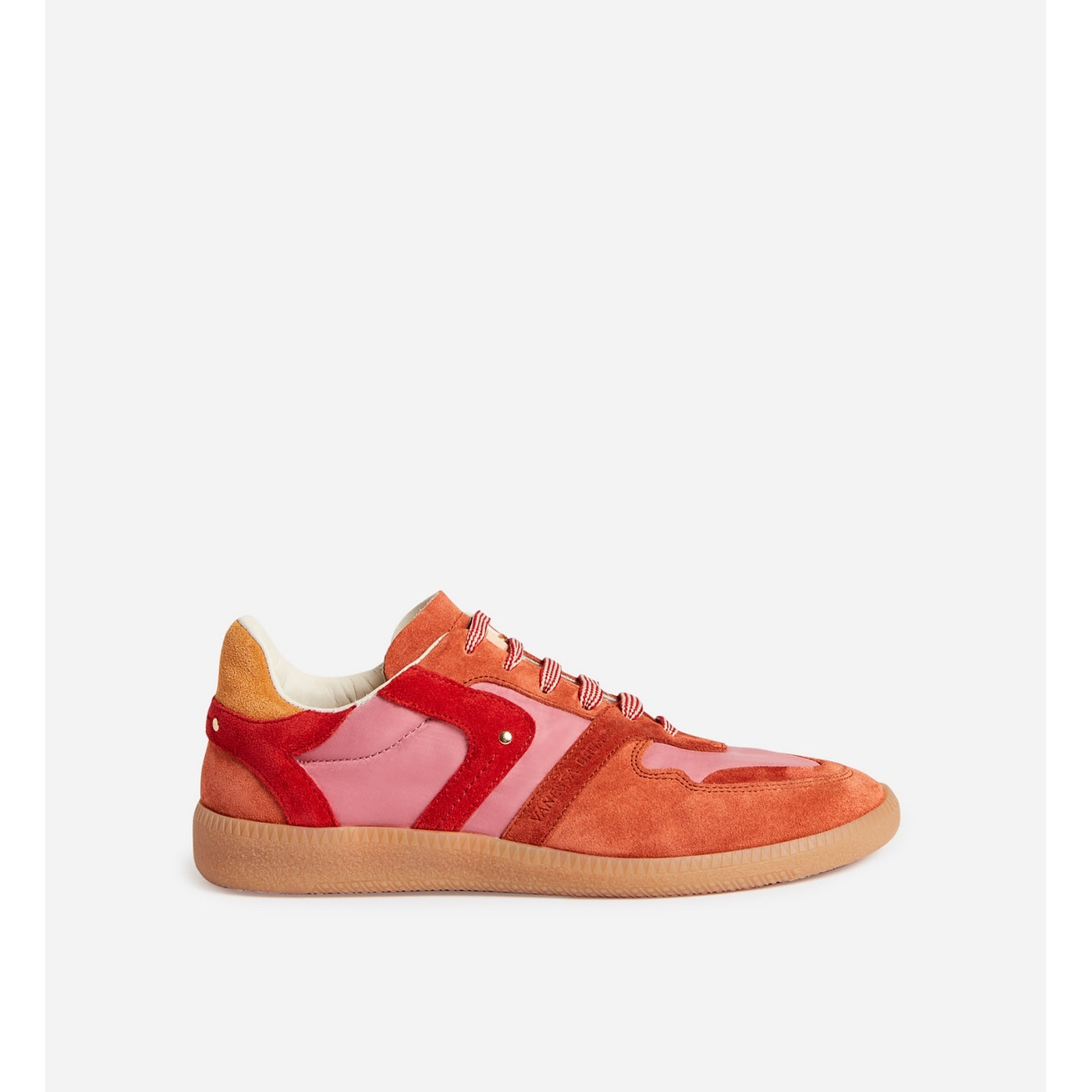 Farrah Low-Top Leather Trainers - Grenadine