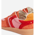 Farrah Low-Top Leather Trainers - Grenadine