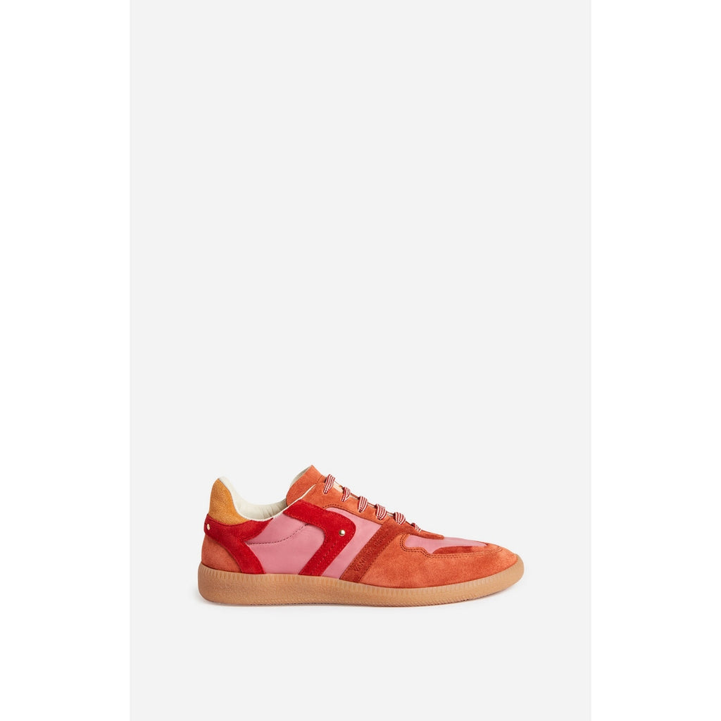 Farrah Low-Top Leather Trainers - Grenadine