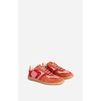 Farrah Low-Top Leather Trainers - Grenadine