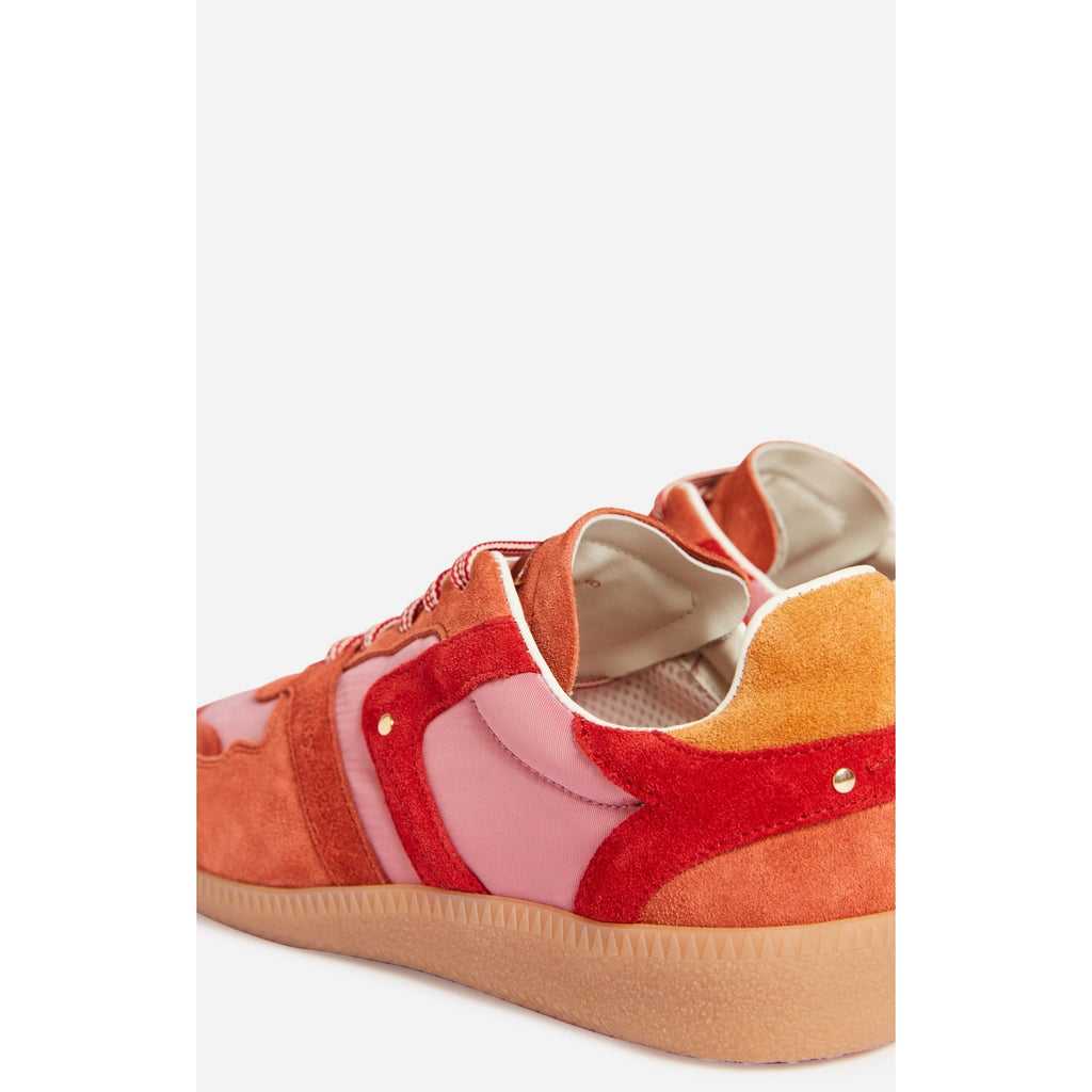 Farrah Low-Top Leather Trainers - Grenadine