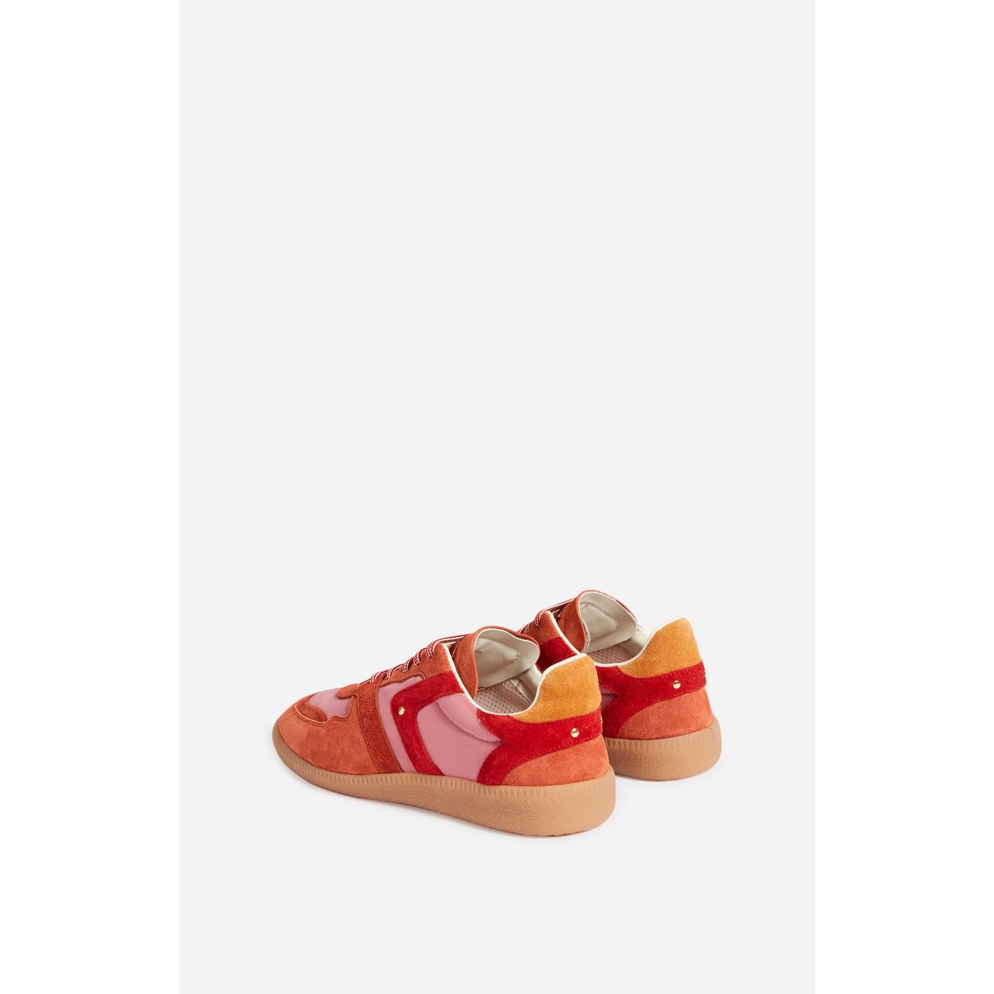 Farrah Low-Top Leather Trainers - Grenadine