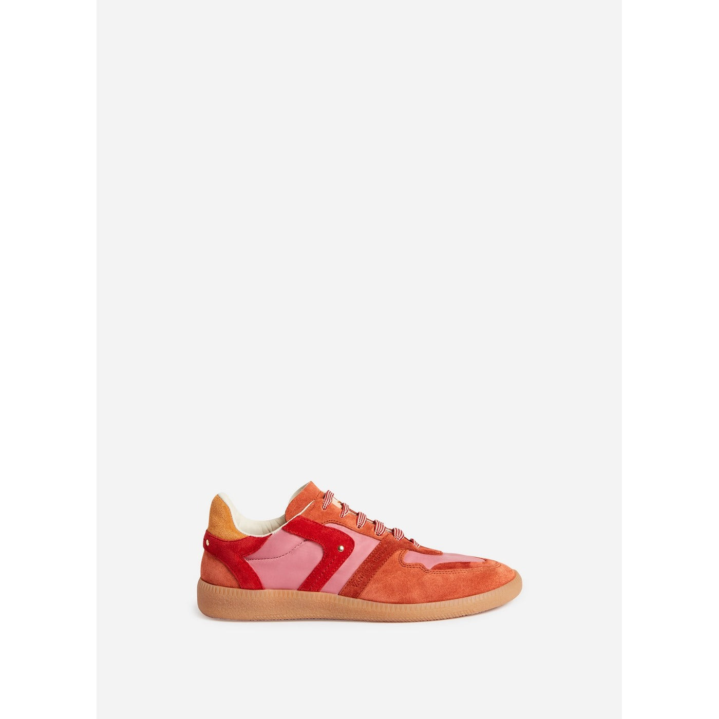 Farrah Low-Top Leather Trainers - Grenadine