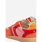 Farrah Low-Top Leather Trainers - Grenadine