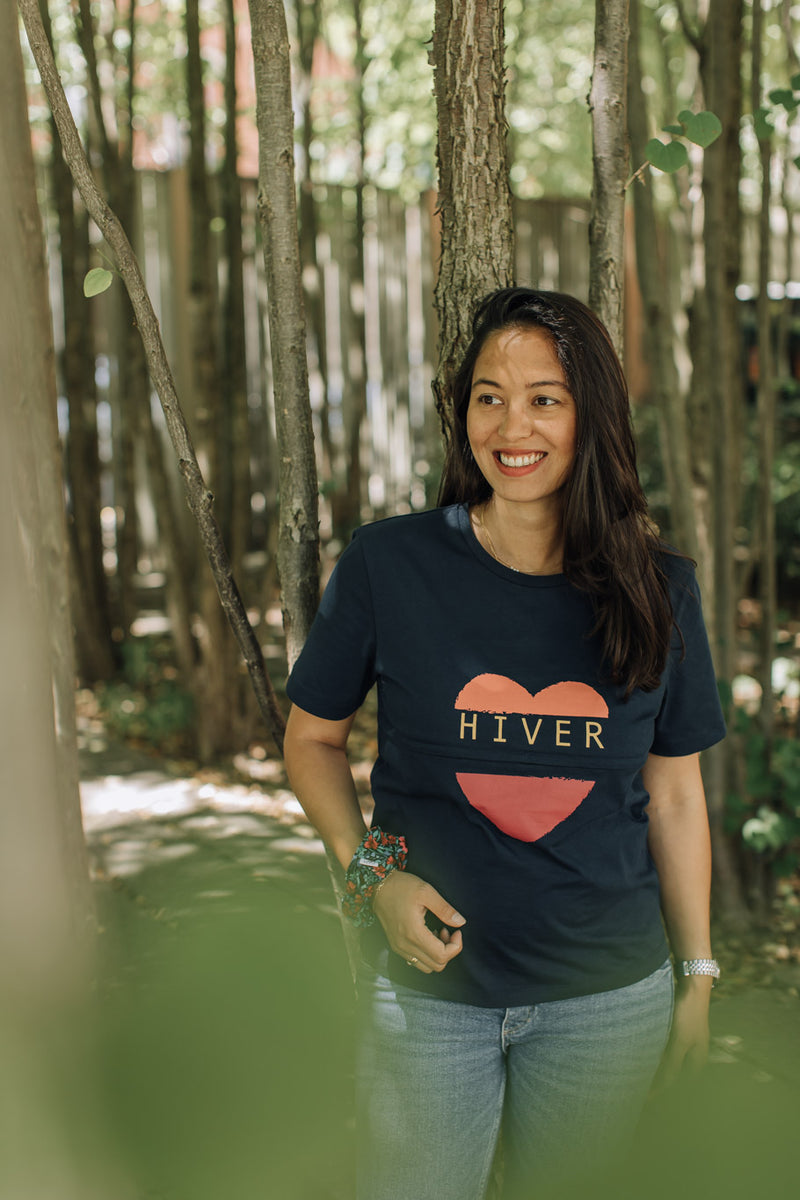Hiver - Le Tee-Shirt D'Allaitement