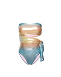 1 Piece Swimsuit Samba Sunset Blue/Green