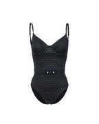 Samba 1 Piece Swimsuit - Black Polka Dot