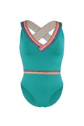 Maillot de Bain Une Pièce Golden Vert Turquoise