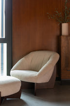 Emilius - Lounge Armchair - Fabric - Beige