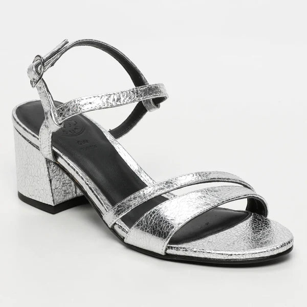 Sandales À Talons Darshika - Silver Crackle