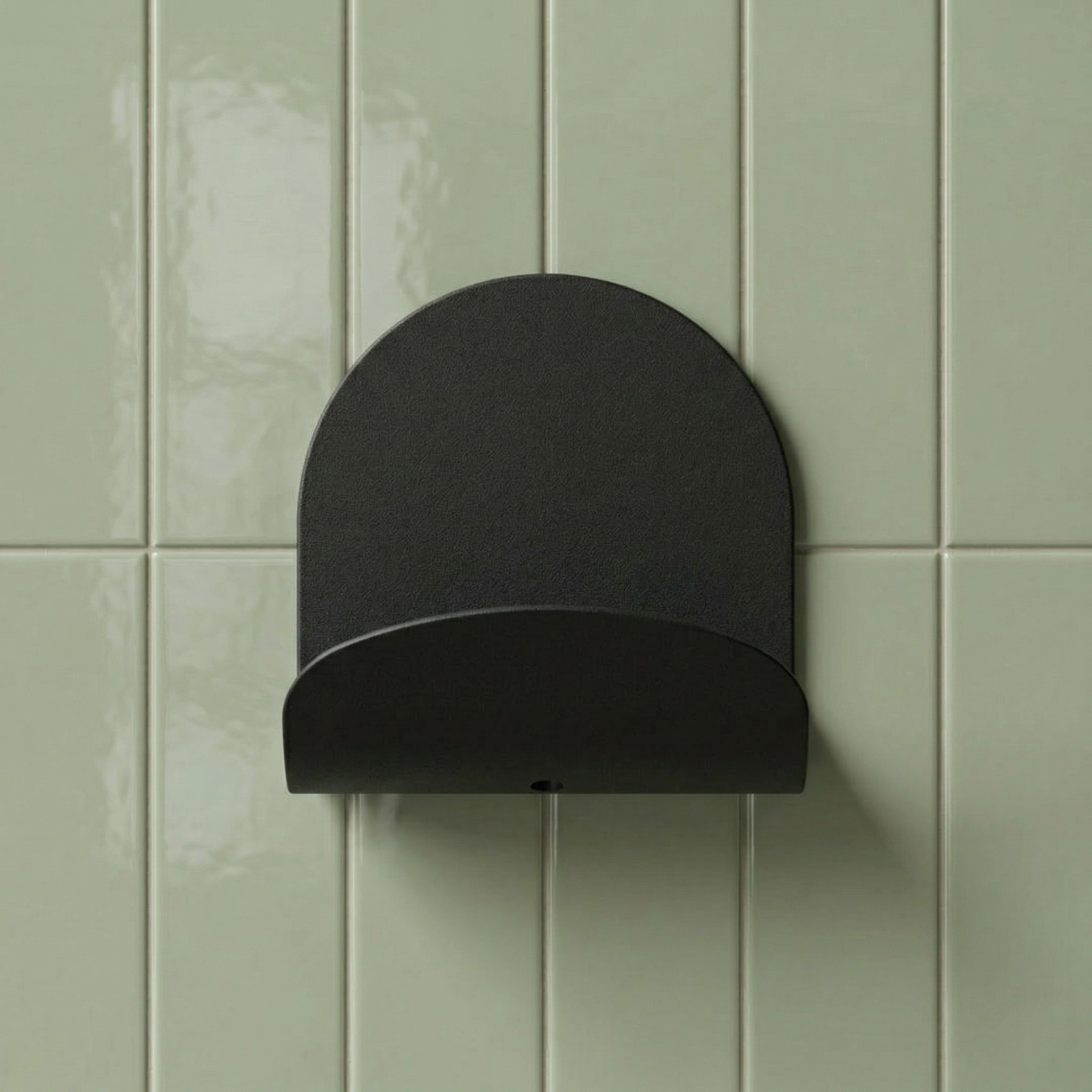 Patère - Le Malin - Modele Large - Noir Mat