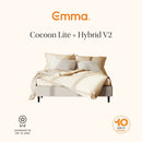 Pack - Lit Cocoon Lite - Avec Tête De Lit + Matelas Hybride II