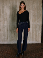 Wide Leg Denim Raw Jeans