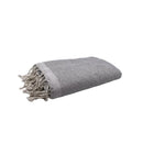Fouta Eponge Unie Gris calcé - 100 x 200 cm | Towel