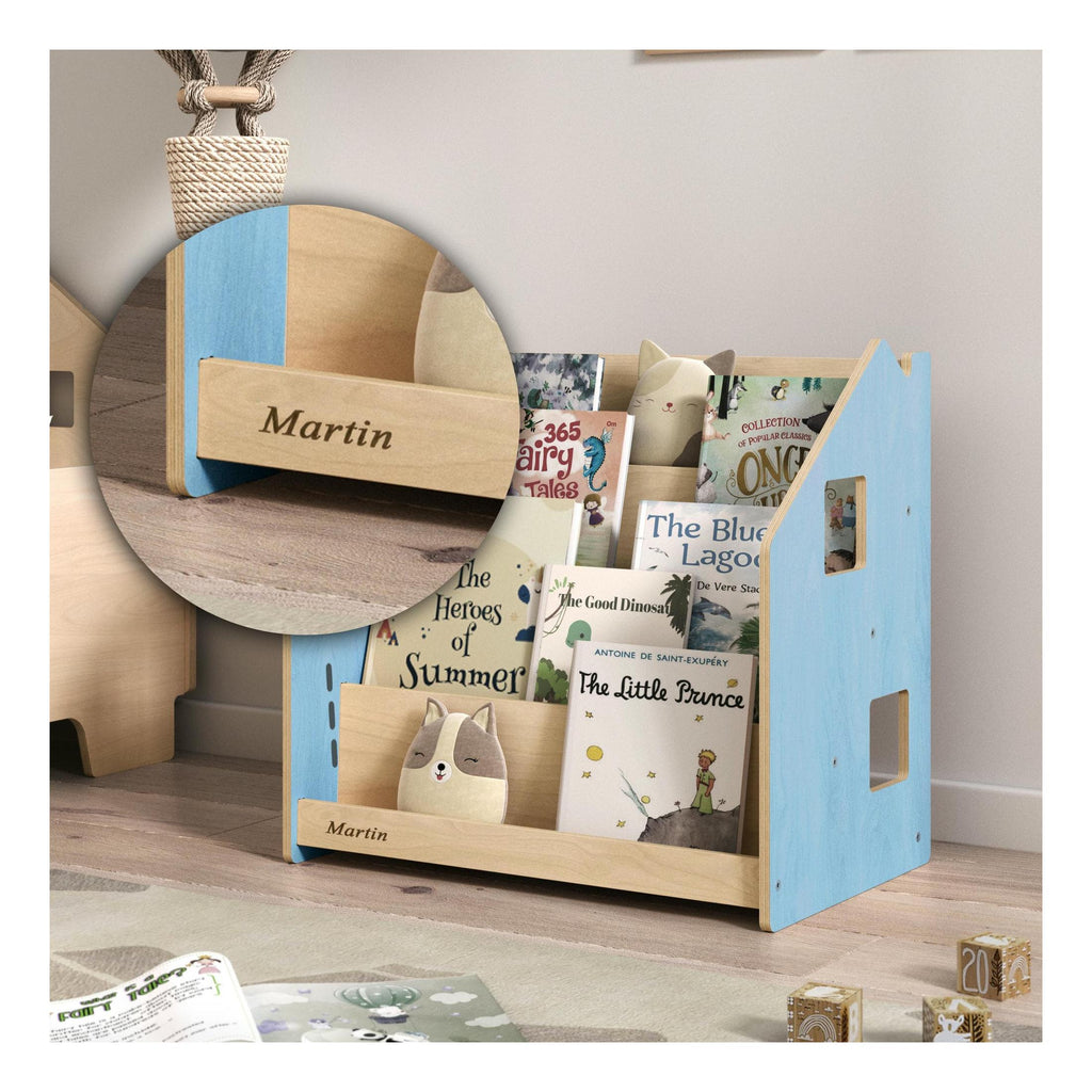 Children’s Bookshelf – Light Blue & Pink