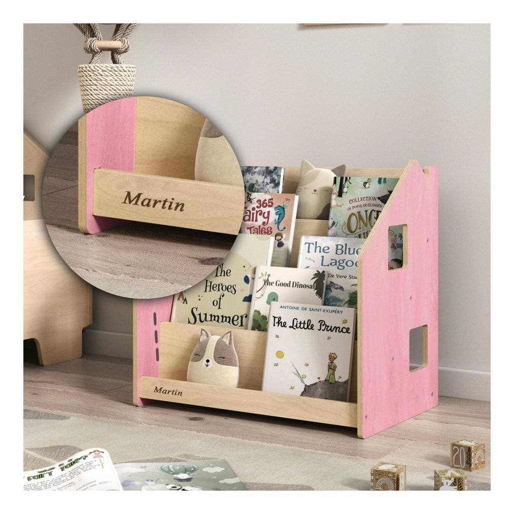 Children’s Bookshelf – Light Blue & Pink