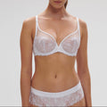 Soutien-Gorge Armature Décolleté Plongeant Wish - Blanc Cristal