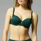 Andora 3D Spacer Moulded Padded Bra - Agate Green