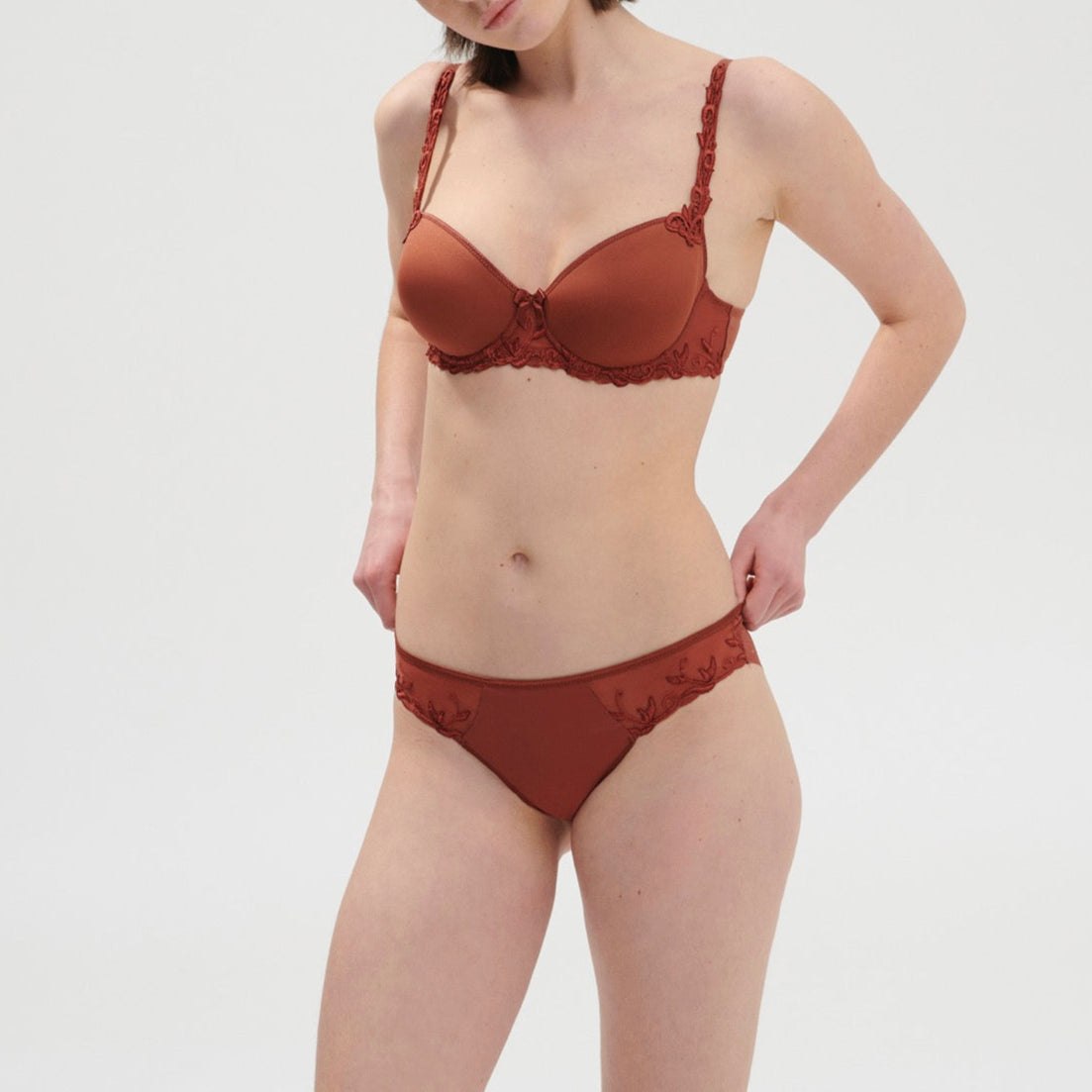 Andora 3D Spacer Moulded Padded Bra - Canyon Brown