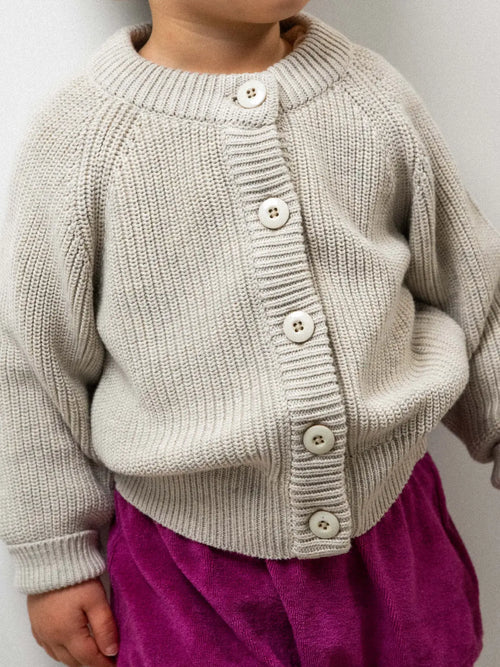 The 100% Organic Cotton Vest in Pebble Beige