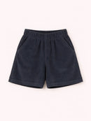 Le Bermuda Velours Ardoise