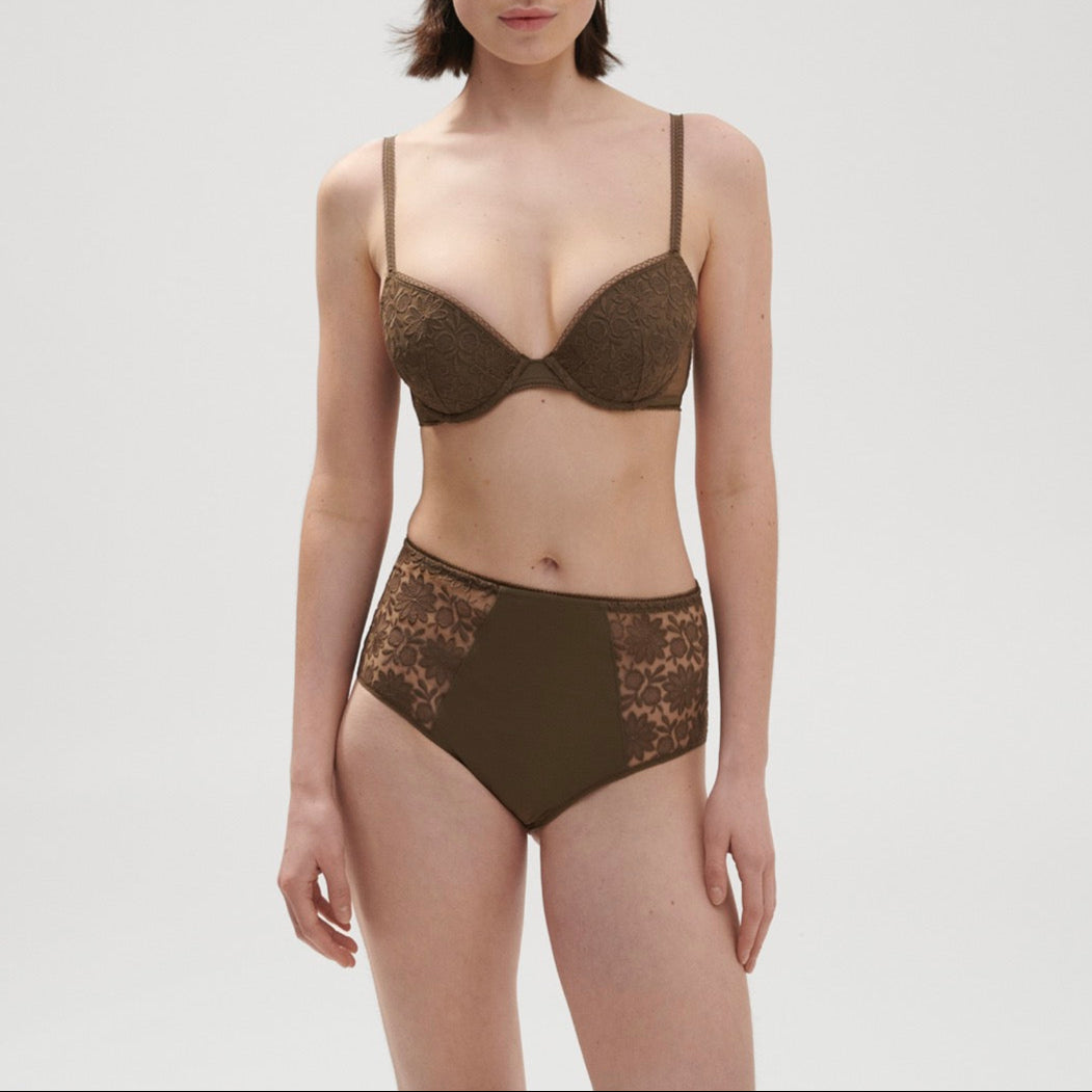 Amazone High-Waisted Briefs - Green