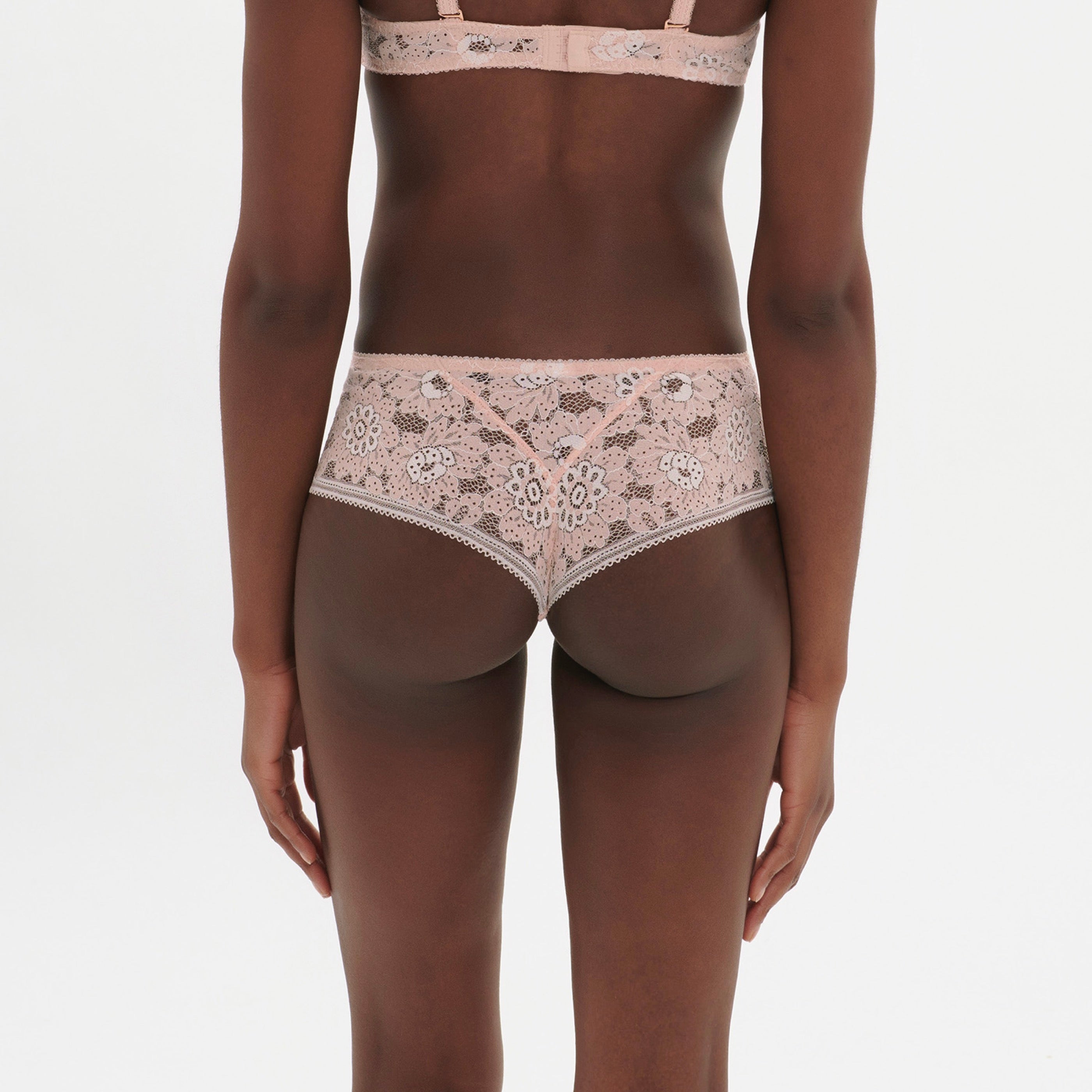 Shorty de Encaje Festive - Rosa
