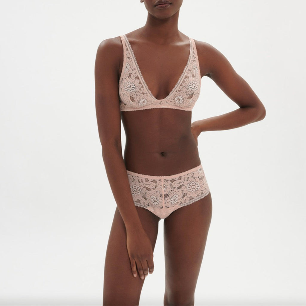 Shorty de Encaje Festive - Rosa