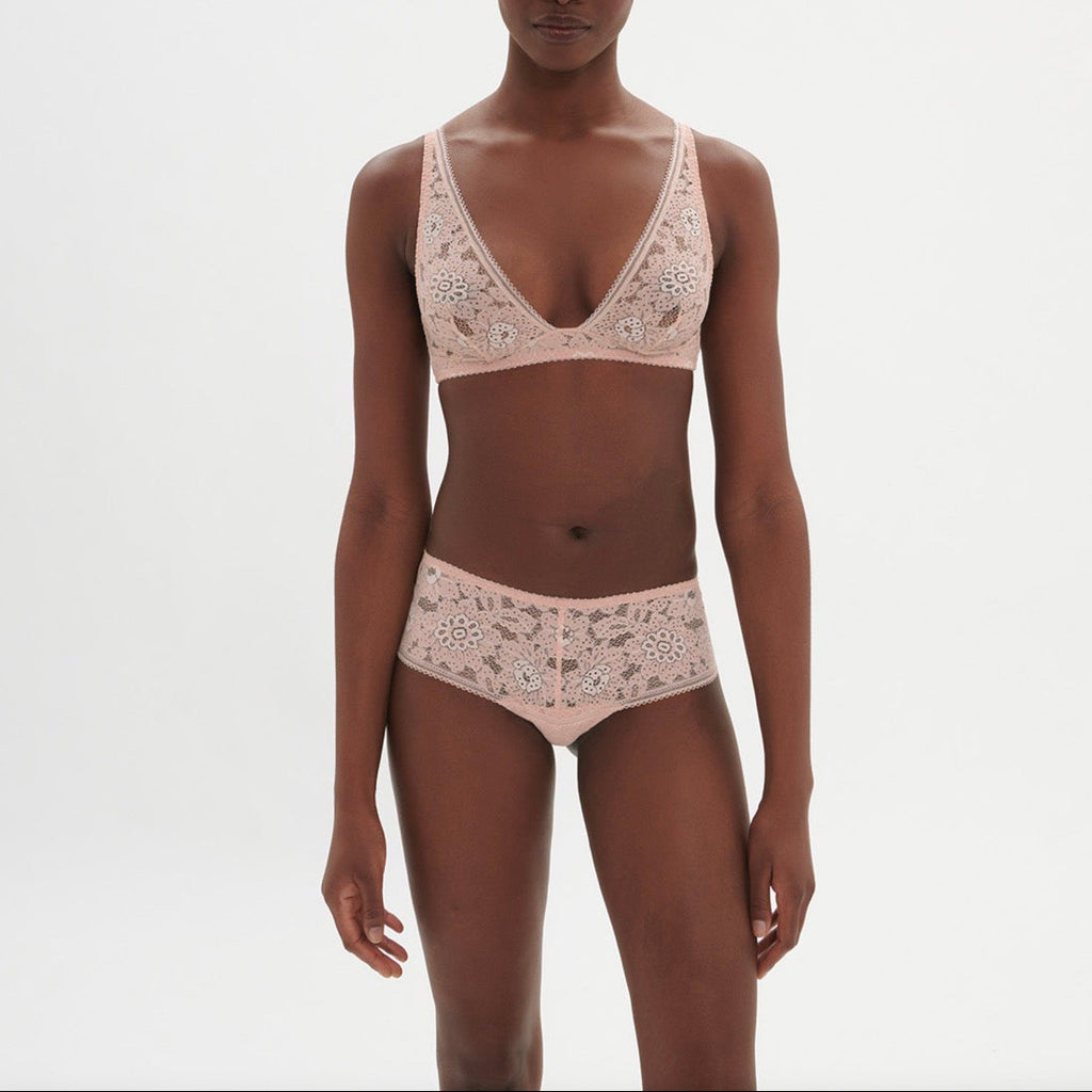 Shorty de Encaje Festive - Rosa