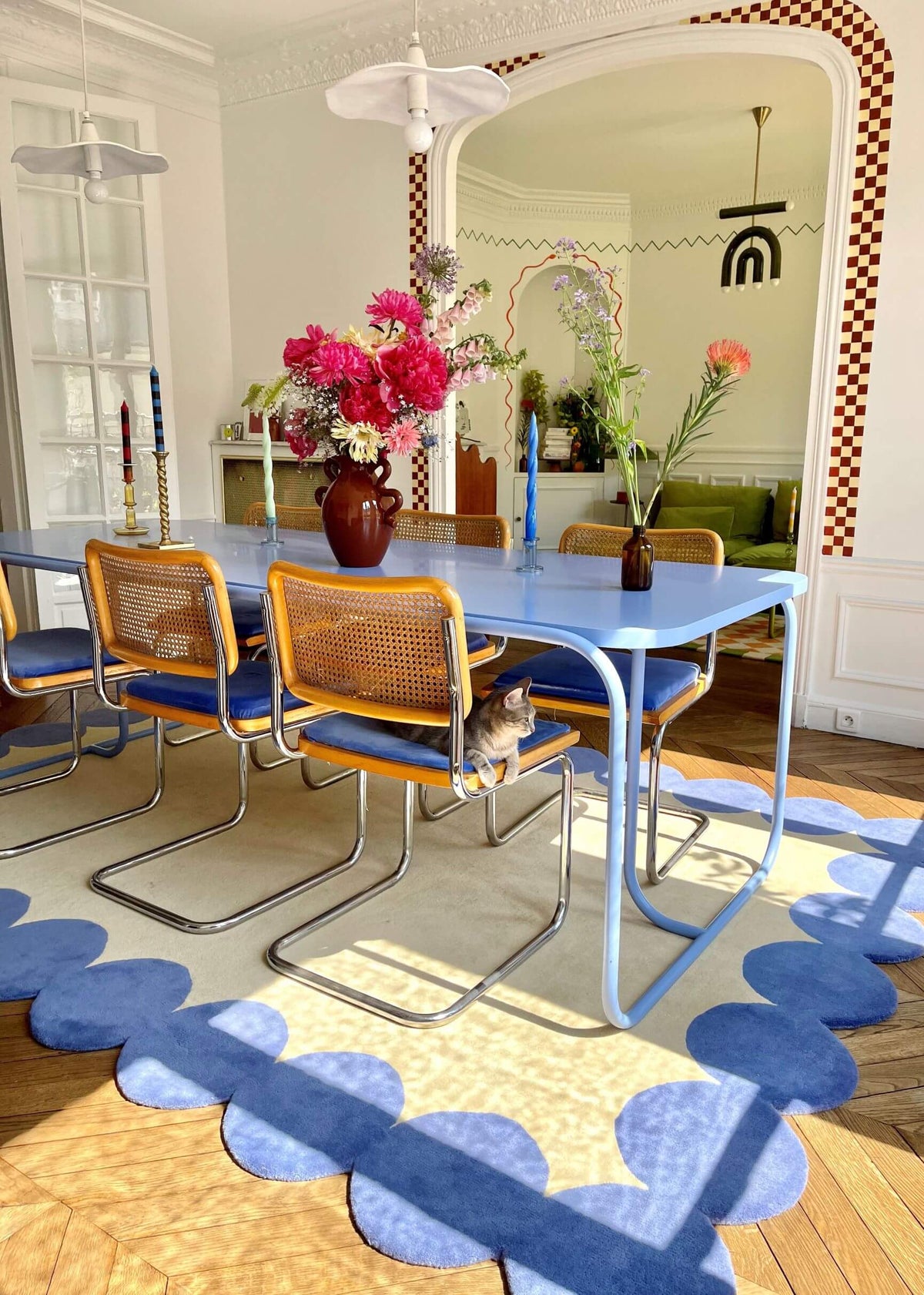 Claude - Tapis - Laine - Bleu