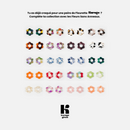 Pendientes Baby Fleurette - Blanco y Negro