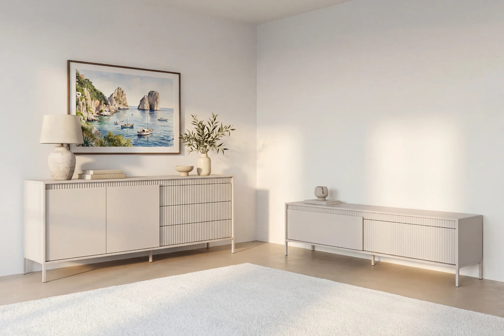 Alina - Conjunto de aparador y mueble de TV