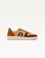Baskets Basses Matthieu - Chocolat Beige Kaki Clair