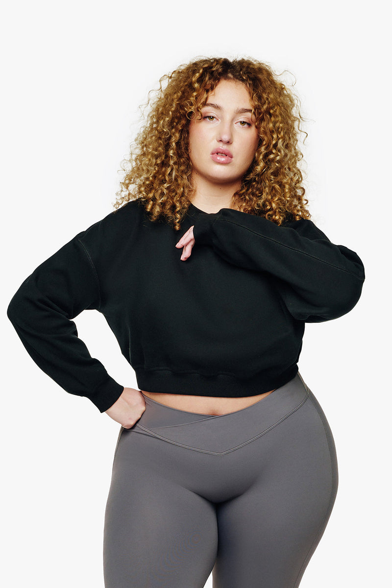 Sweatshirt Fleece  - Black