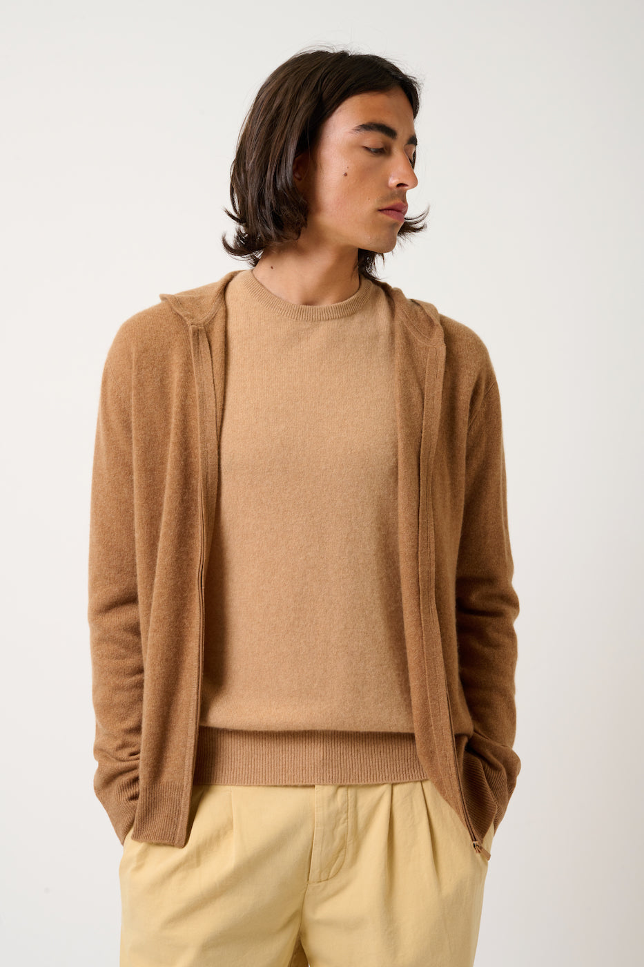 Gilet Zippé Capuche - Neurre - Noisette