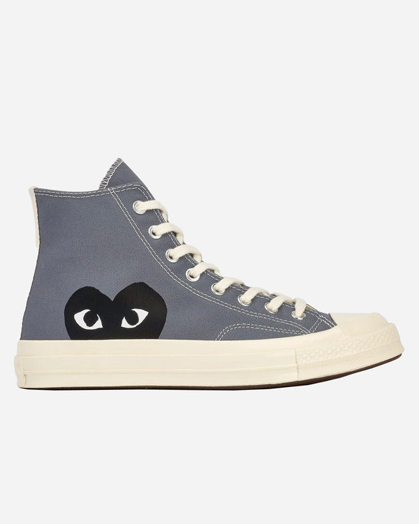 Comme Des Garçon Play - Cdg Play X Converse Chuck 70 High Steel Gray