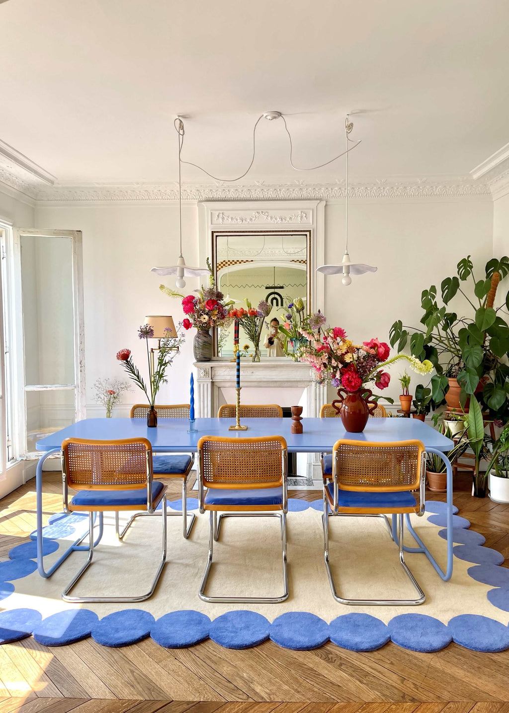 Claude - Tapis - Laine - Bleu