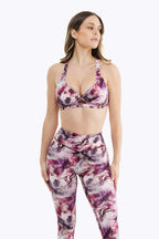 Reggiseno sportivo Twist - Pink Blossom